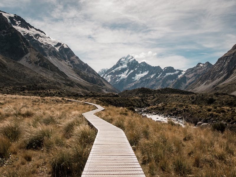 Alpine mountain trail